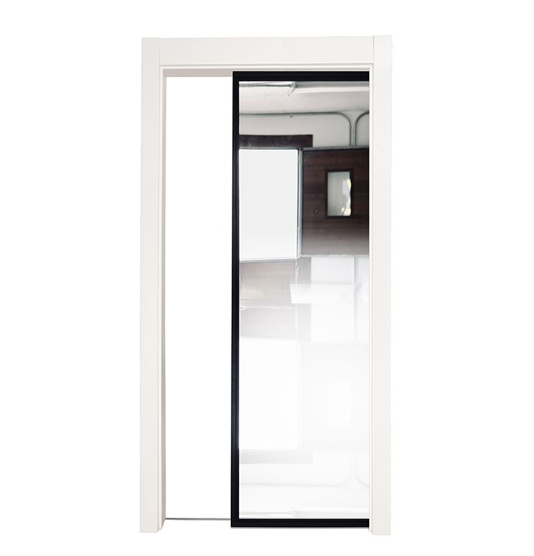 Ponder Mirror Single Pocket Door Rustica